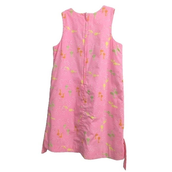 LILLY Pulitzer Beachcomber Bird Shift Dress Rare White Label Vintage Girl Lined - Picture 7 of 10